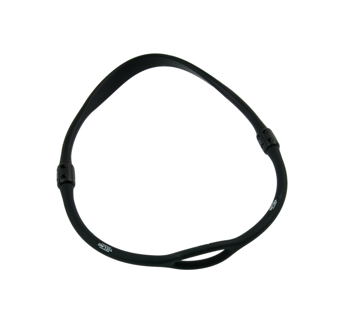 Tecline black silicone regulator necklace, 0.62 m