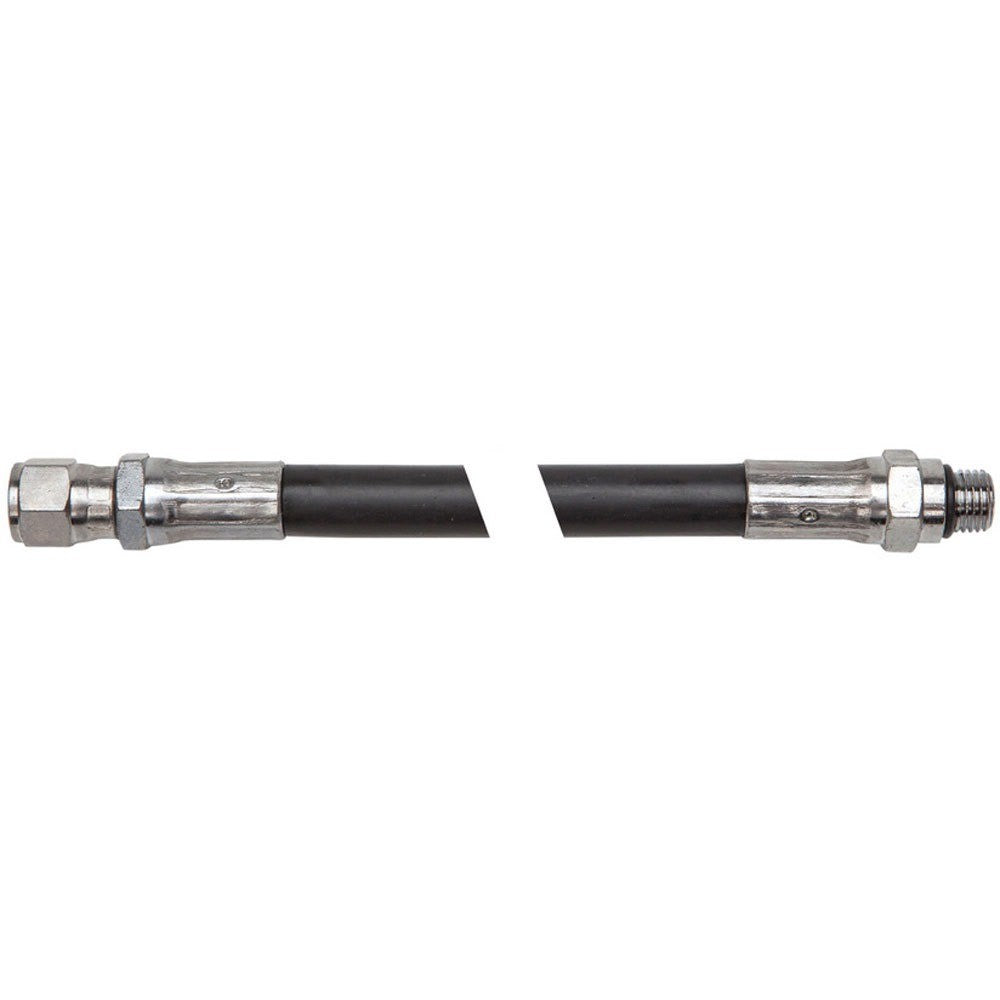 High pressure hose end fittings, close up