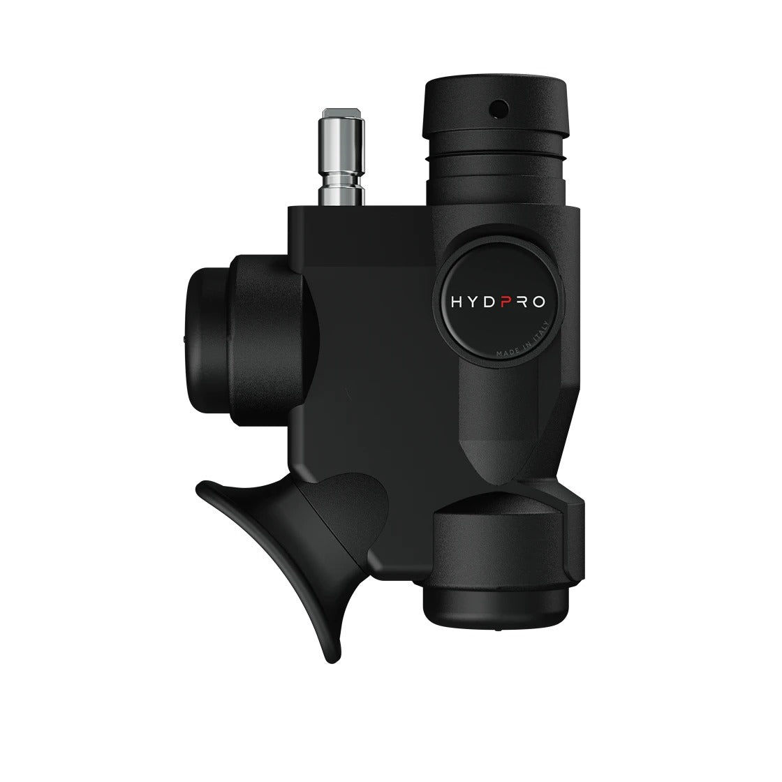 Hydpro Power Q01 Stout inflator, front view with technopolymer buttons