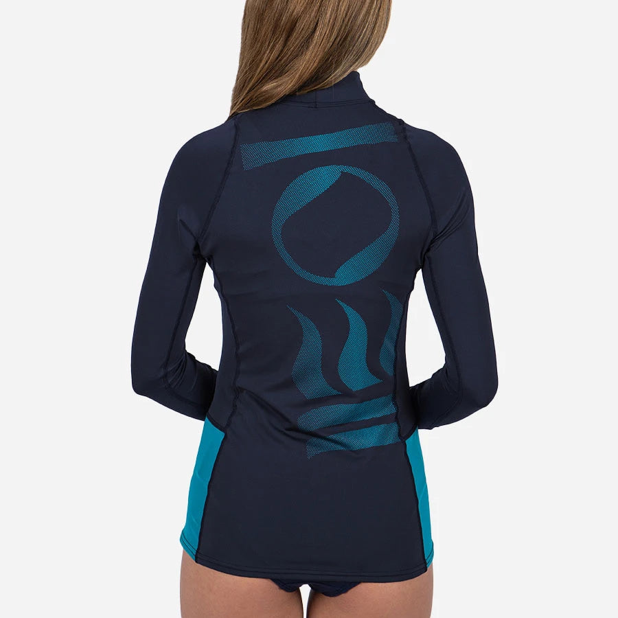 Fourth Element Women's Long Sleeve Hydroskin Midnight Navy back