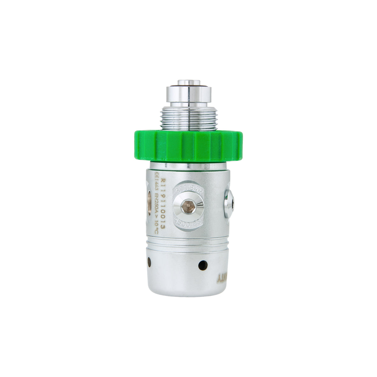 Tecline R1 PRO piston first stage, DIN version, chrome finish