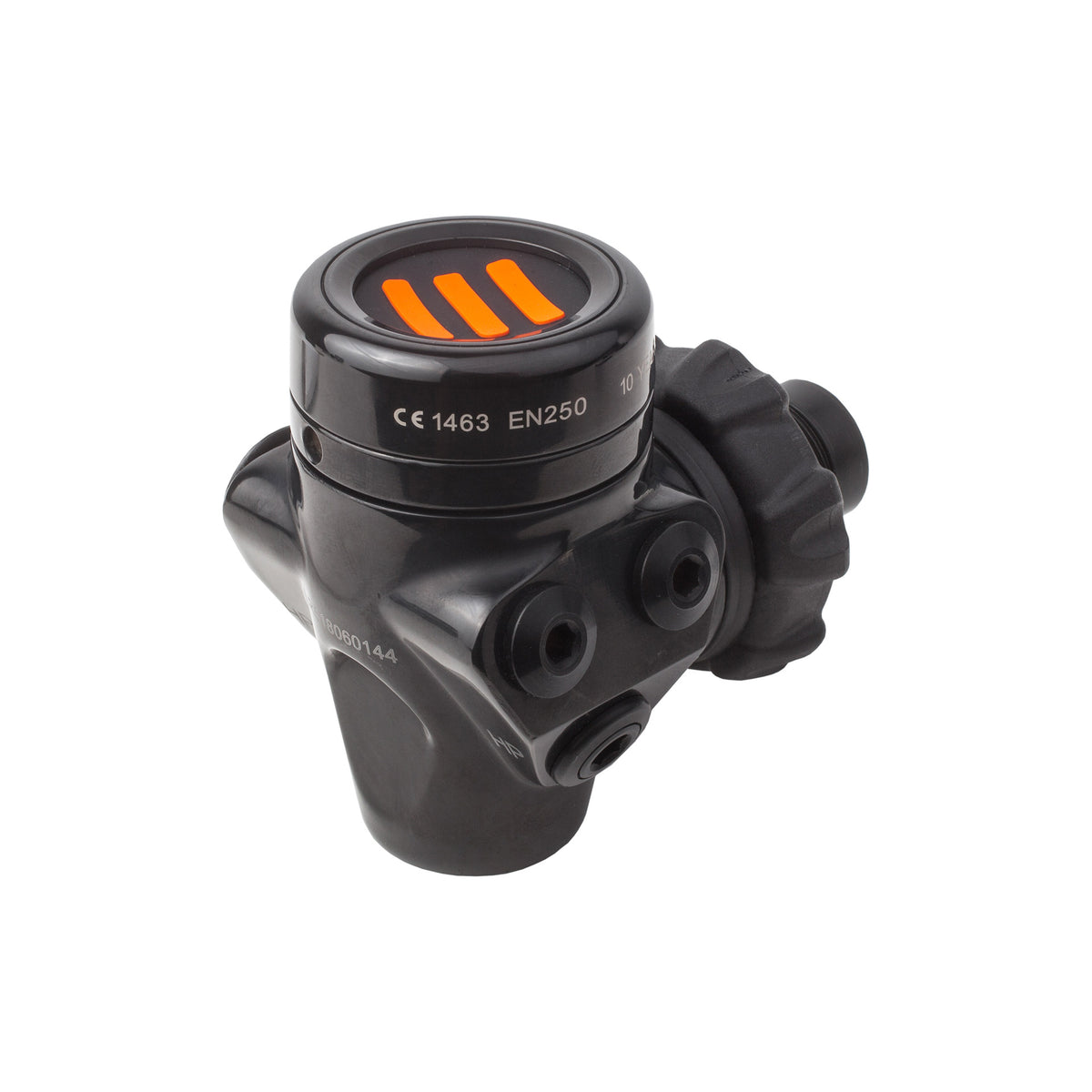 Tecline R5 TEC first stage in black chrome finish