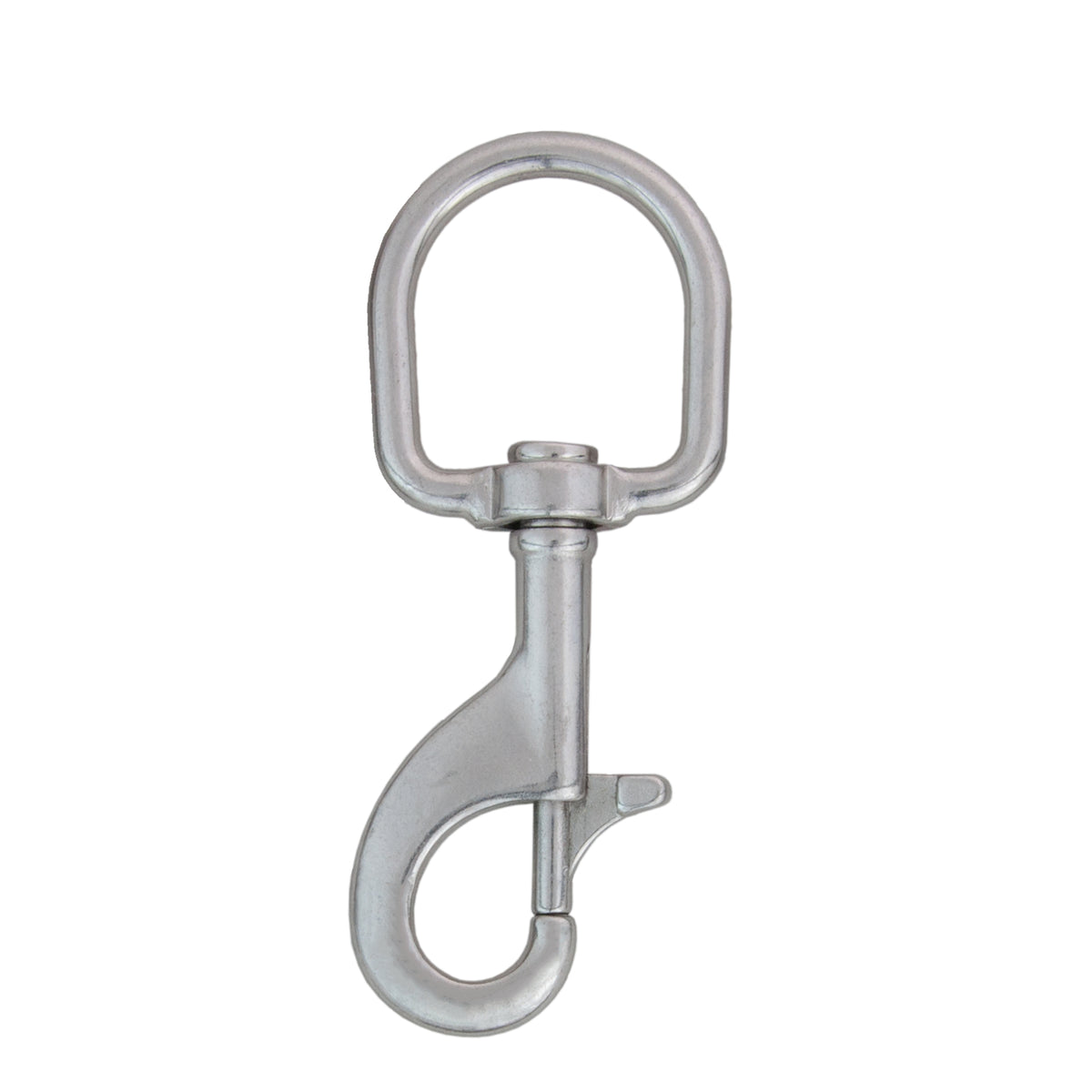 Tecline stainless steel bolt snap, 72 mm with D-type eye