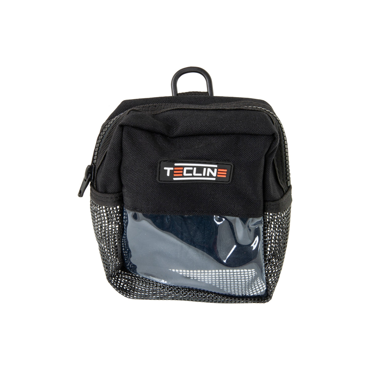Tecline waist belt cargo pocket with transparent window and mesh sides