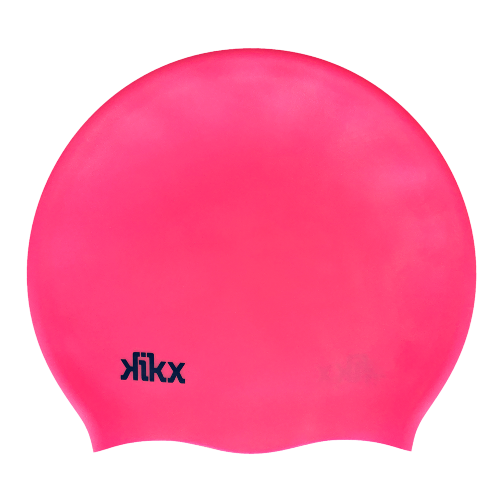 Kikx Big Hair silicone swim cap in black medium