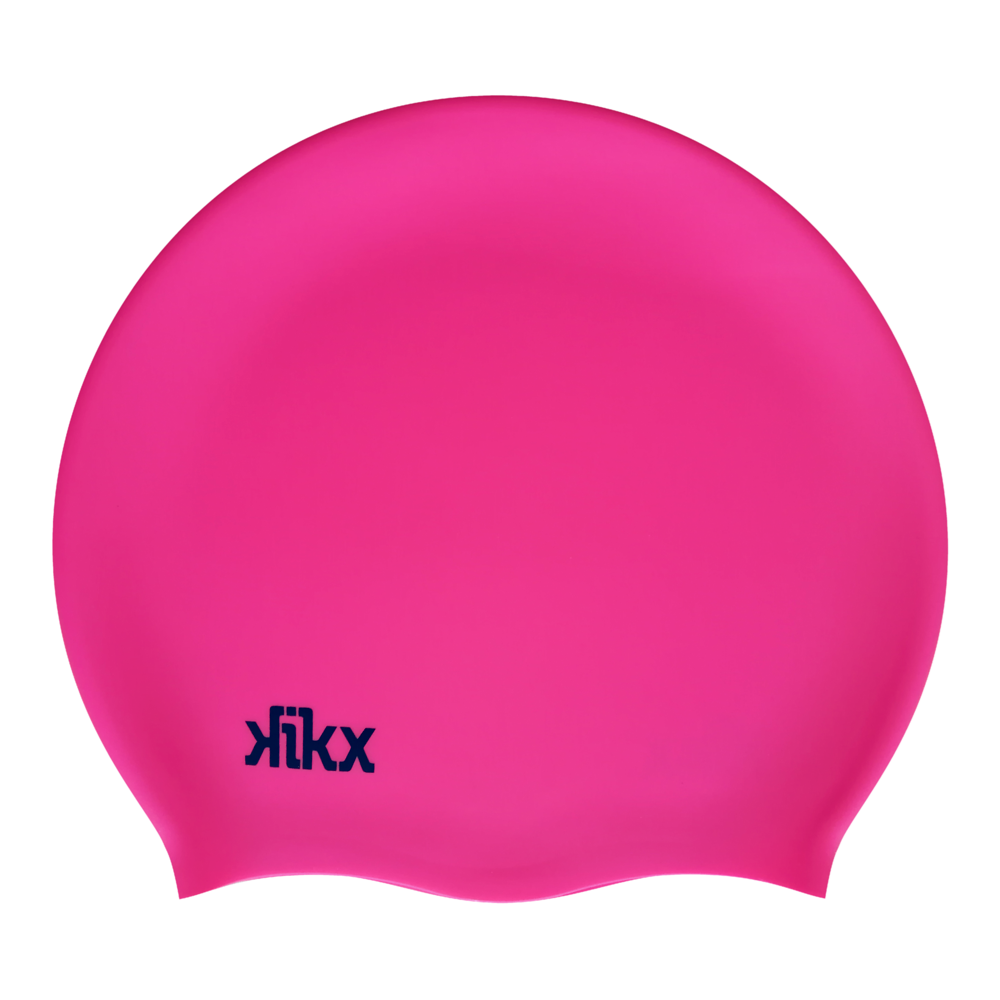 Kikx Big Hair silicone swim cap in black medium
