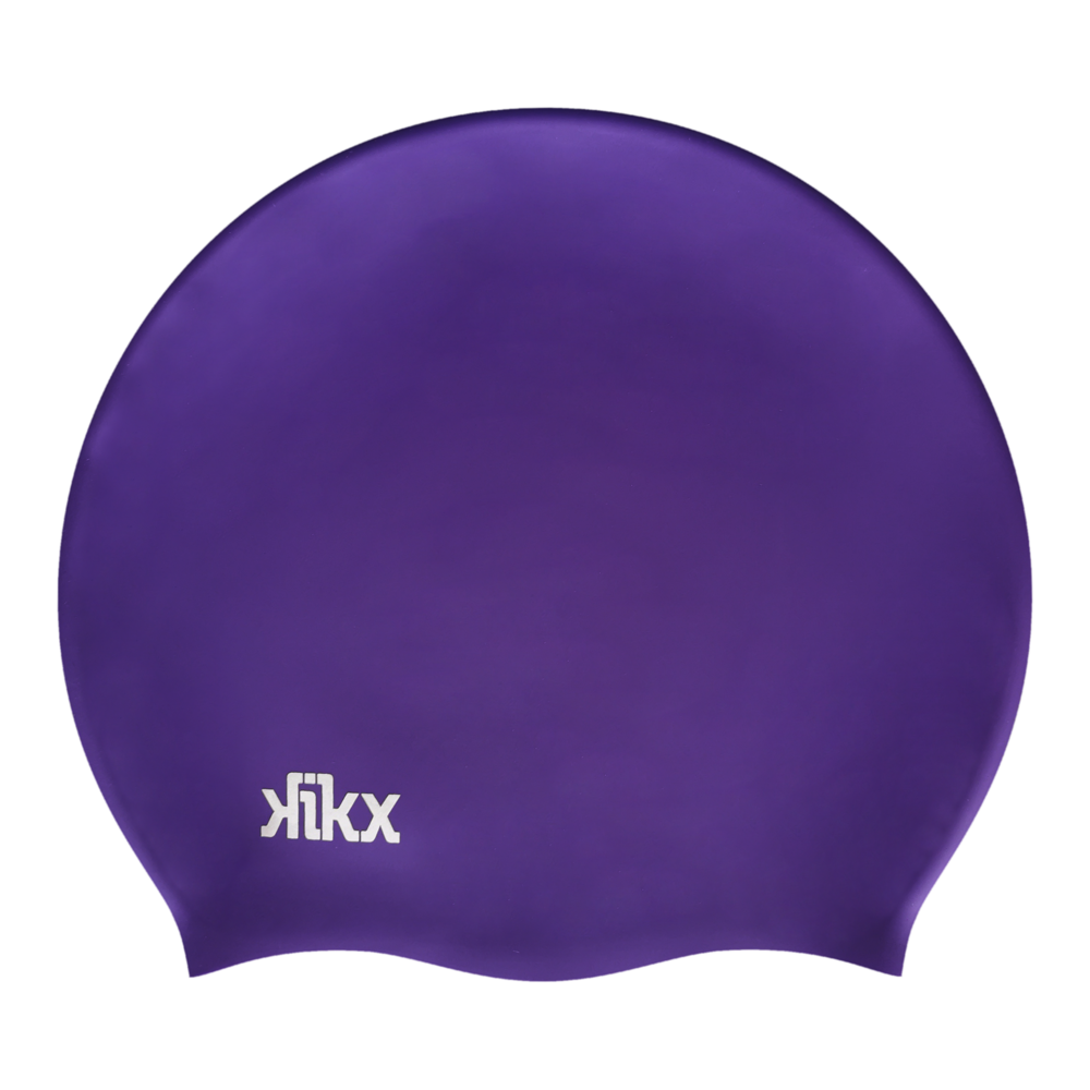 Kikx Big Hair silicone swim cap in purple medium