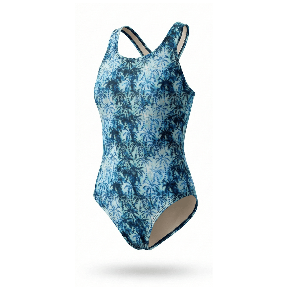 Kikx fastback swimsuit in aegean infinity