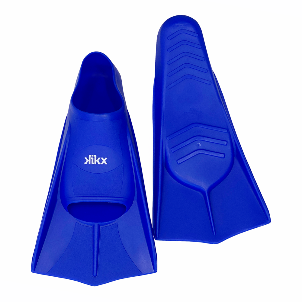 Kikx short silicone training fin, black uk 12.5-1