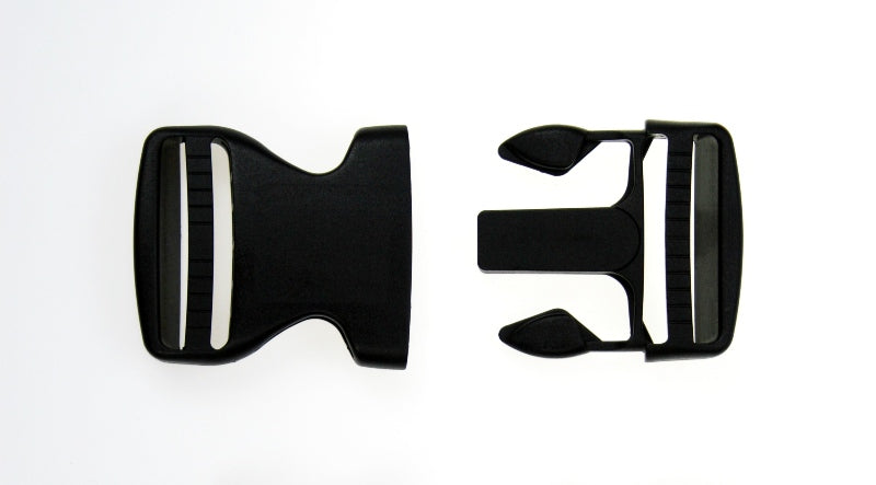 Scubatech black 50 mm quick release buckle, both halves