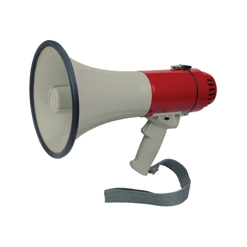 Lalizas 20 W megaphone with siren in red and grey with hand grip