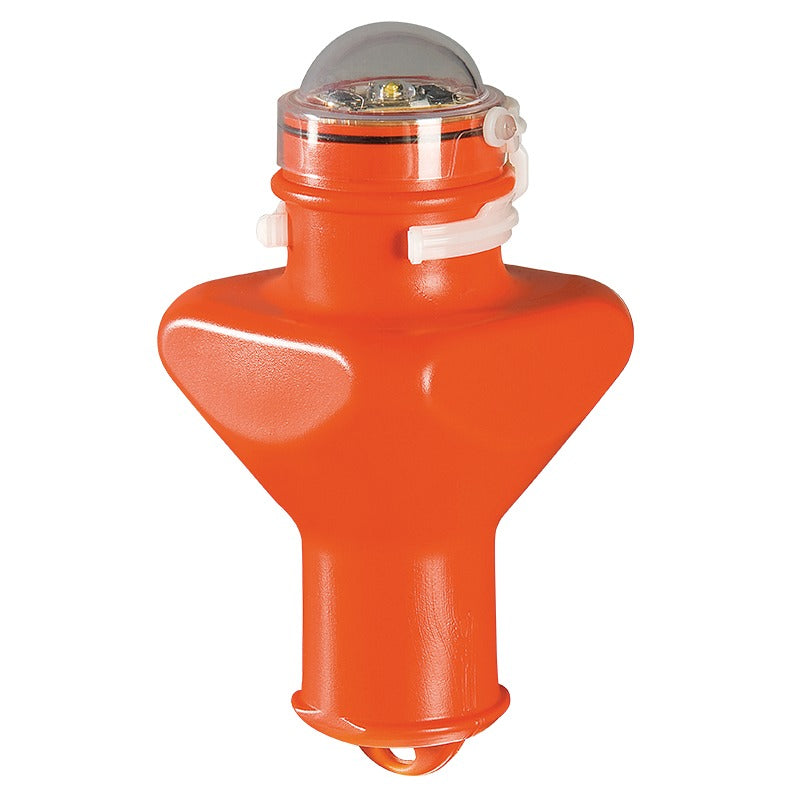 Lalizas Stella SOLAS lifebuoy LED light in orange with clear lens