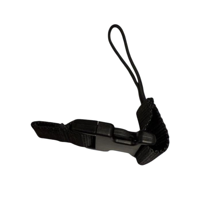 Shearwater console lanyard in black webbing with a quick release buckle