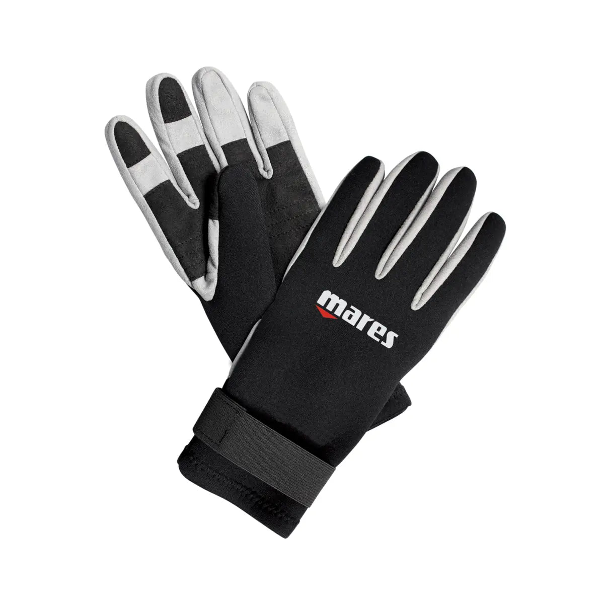 Mares Amara 2mm dive gloves with grey Amara palm and fingers and wrist strap