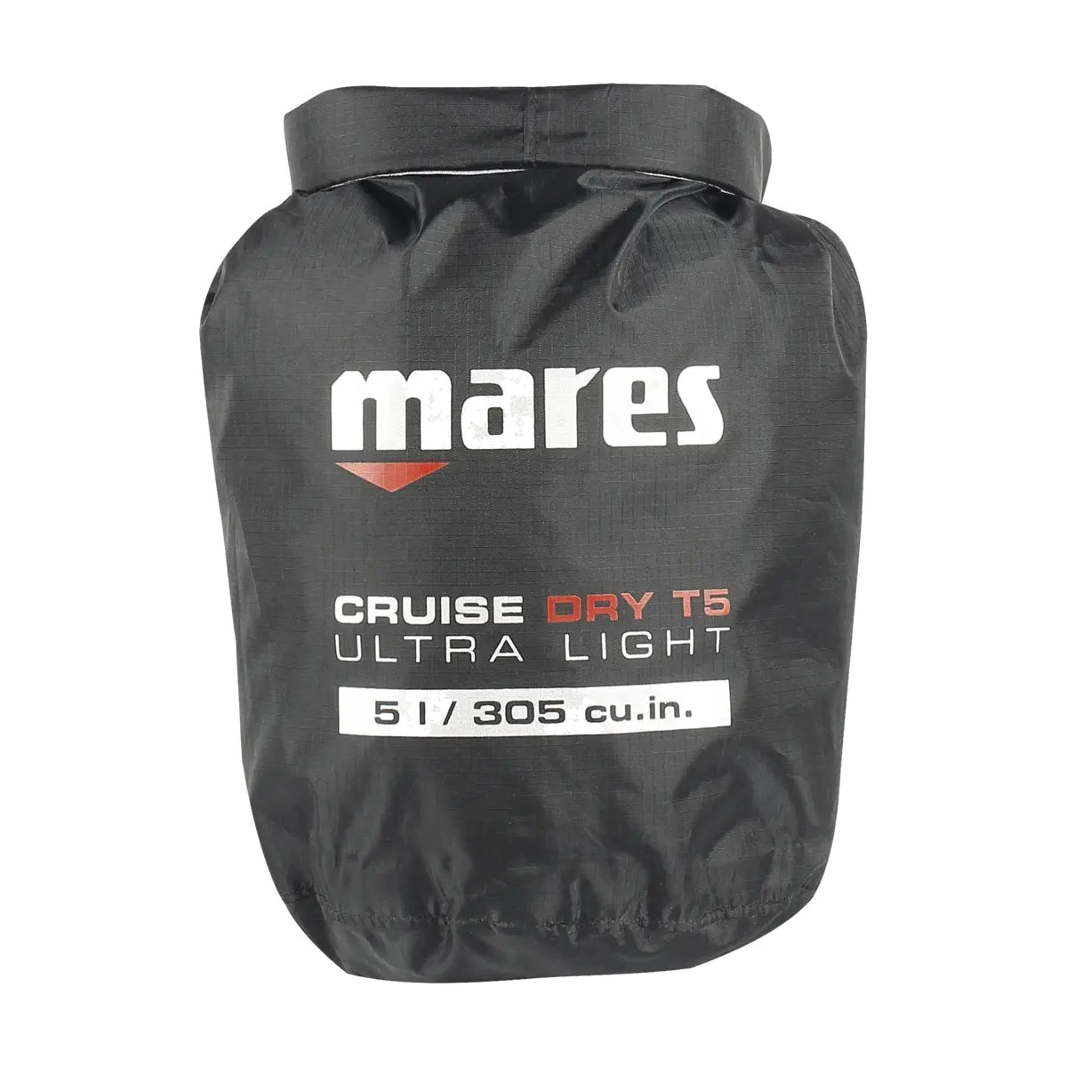 Mares Cruise Dry T10 Ultralight 10 litre roll-top dry bag in black