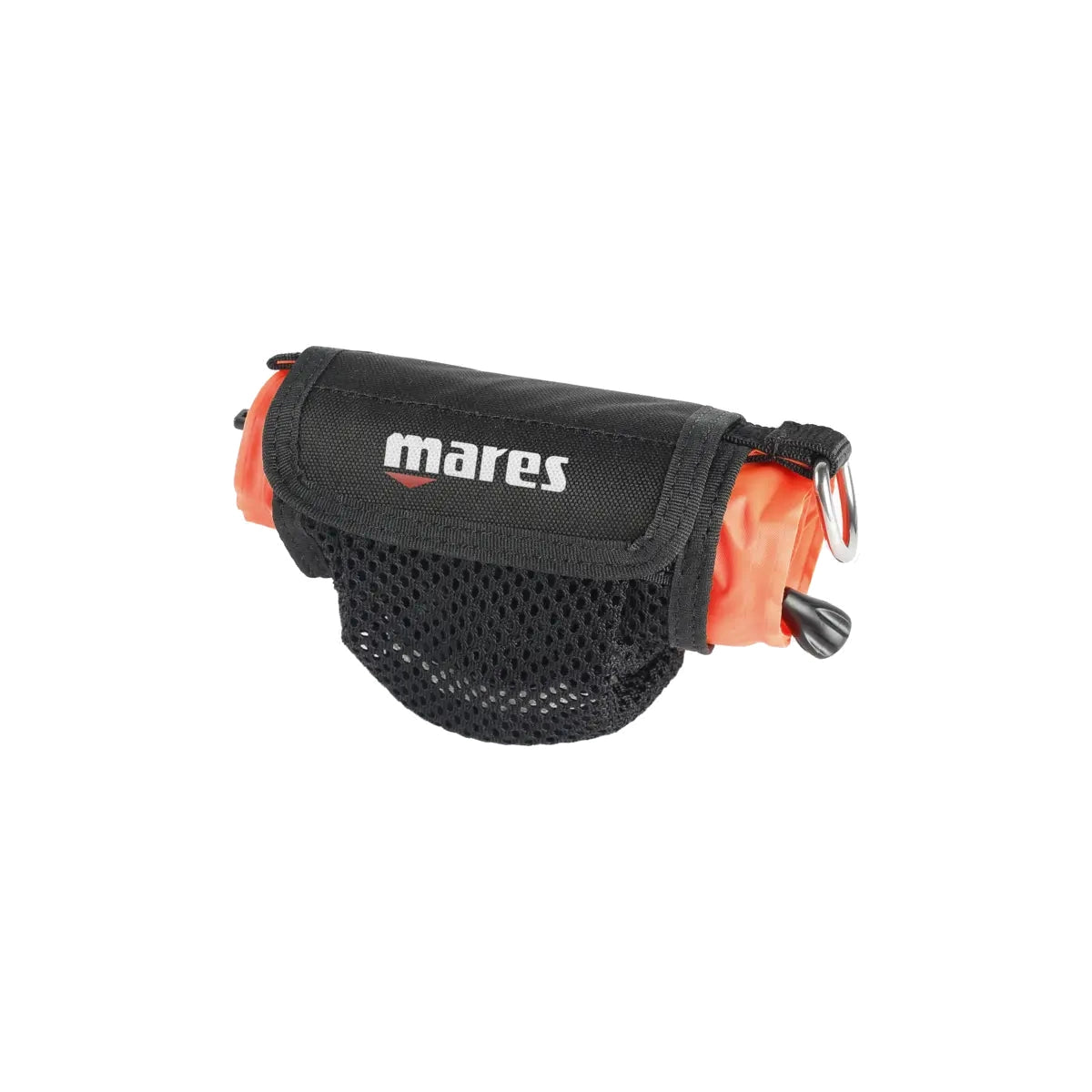 Mares Diver Marker Buoy All In One, orange "Diver Below" buoy deployed