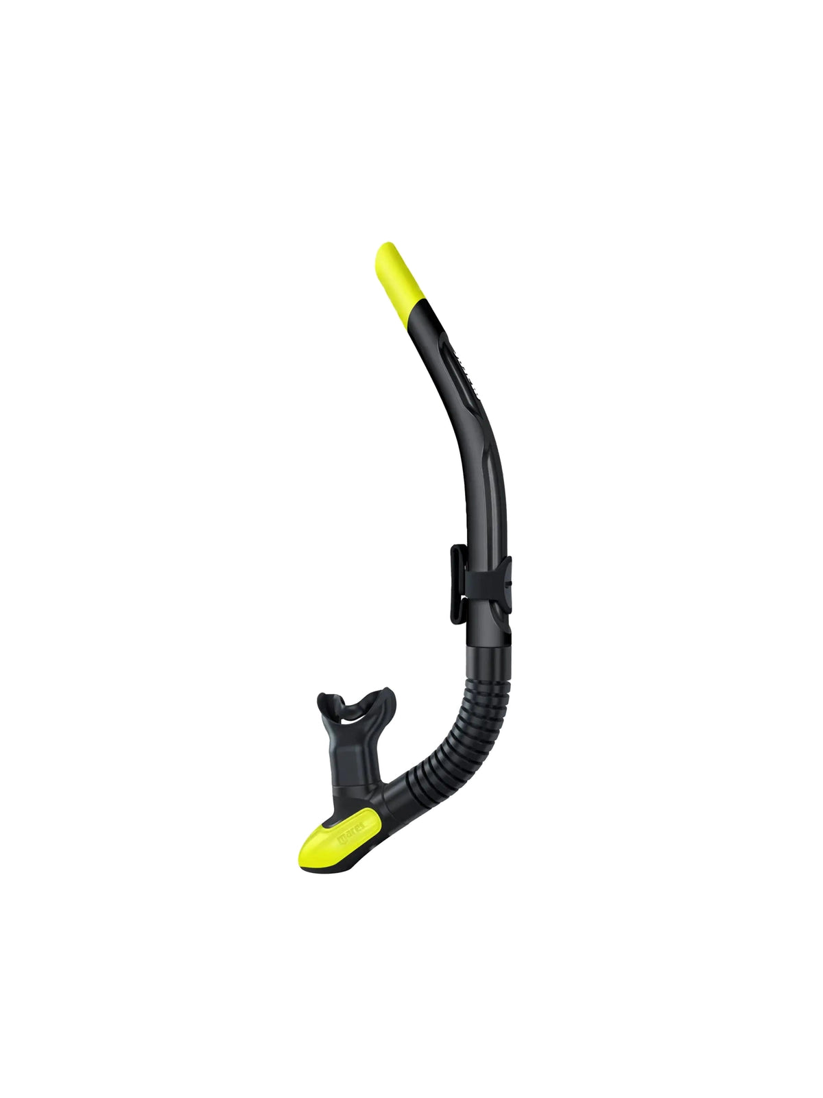 Mares Ergo Flex snorkel in black, side view