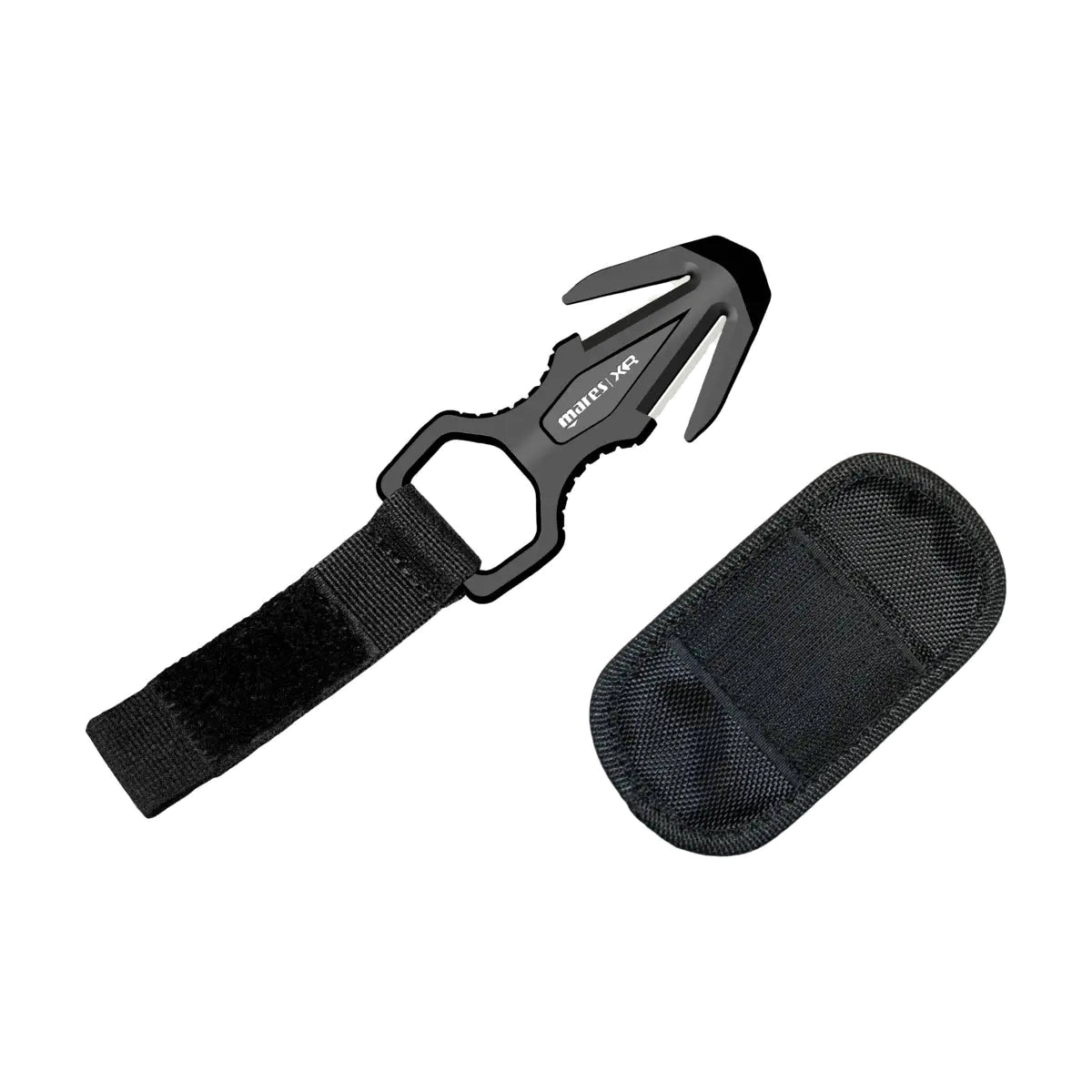 Mares XR ceramic hand line cutter with hook and loop strap and case
