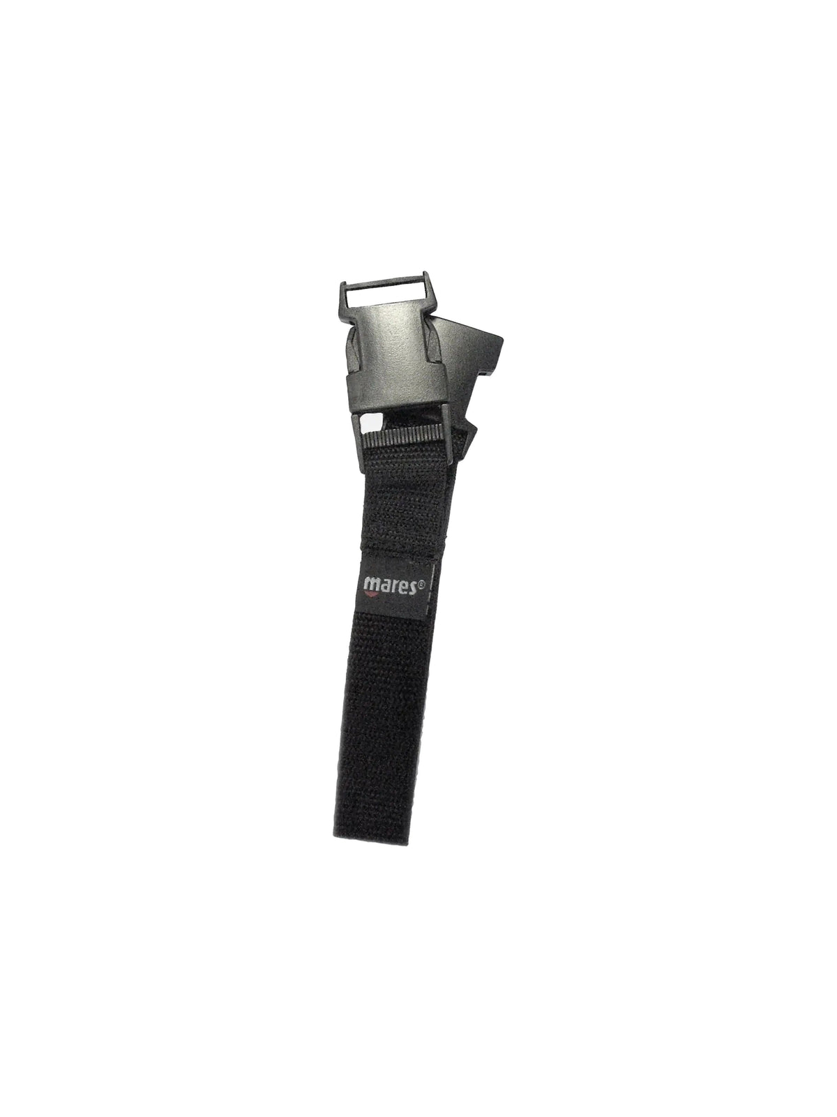 Mares male and female lanyard: short black webbing strap with a quick-release buckle