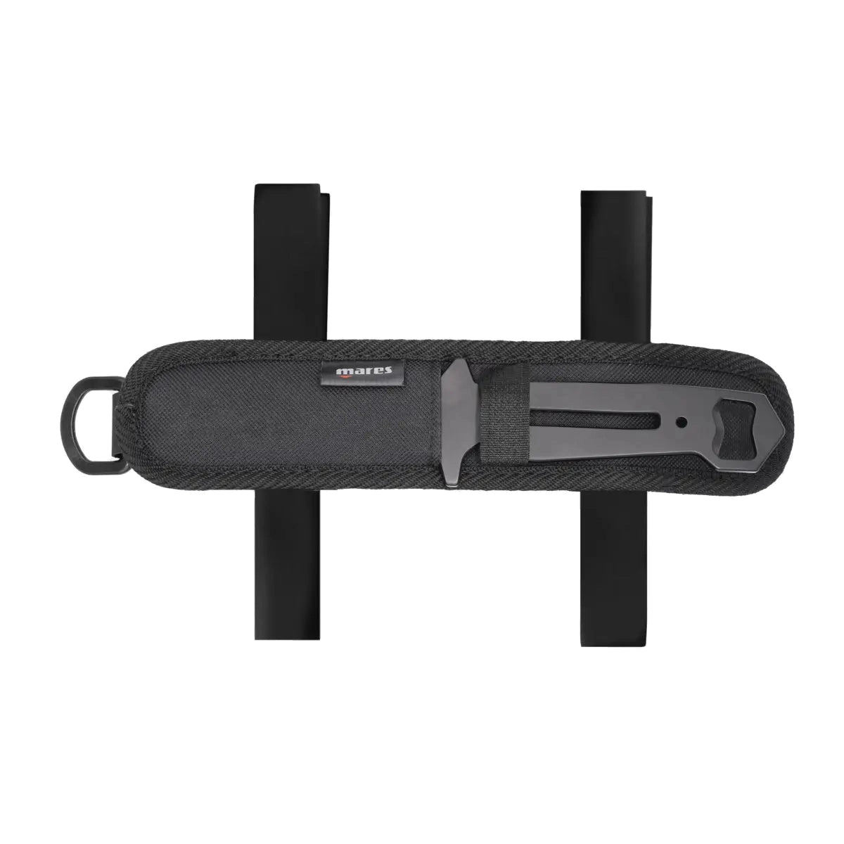 Mares Maximus multi-use dive knife in black PVD-coated stainless steel