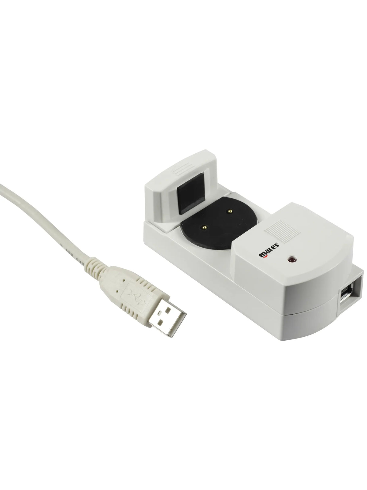Mares Nemo Sport PC interface, a white cradle with a USB cable