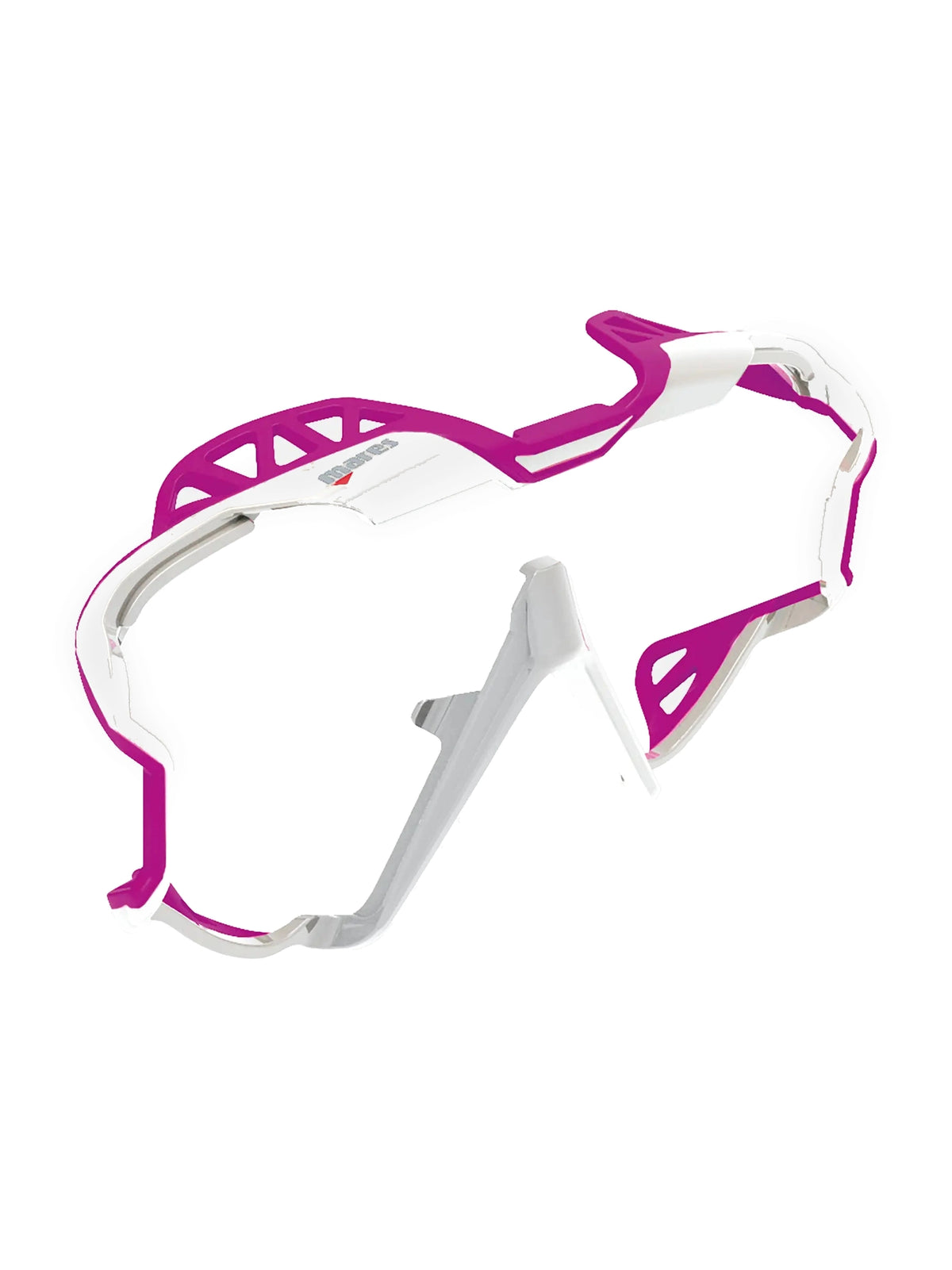 Mares Pure Wire replacement mask frame in pink and white, product view