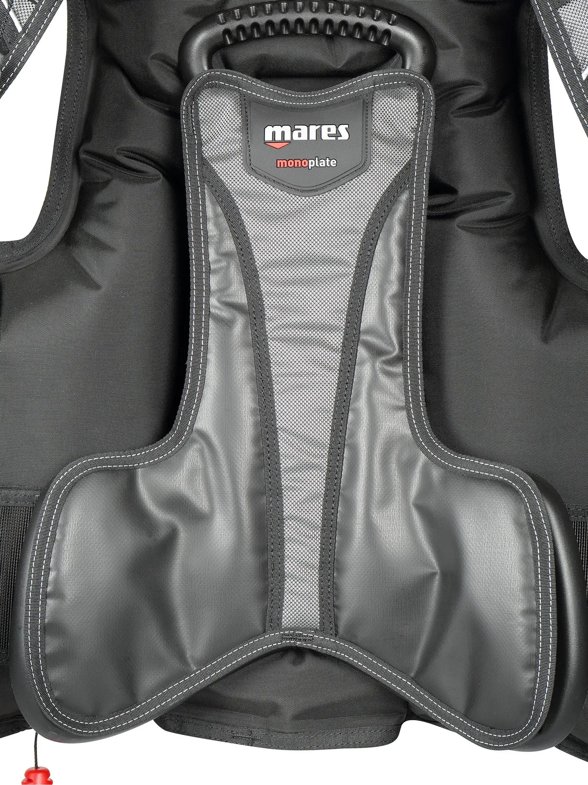 Mares Rock Pro jacket BCD in black and grey, front three-quarter view with integrated weight pockets