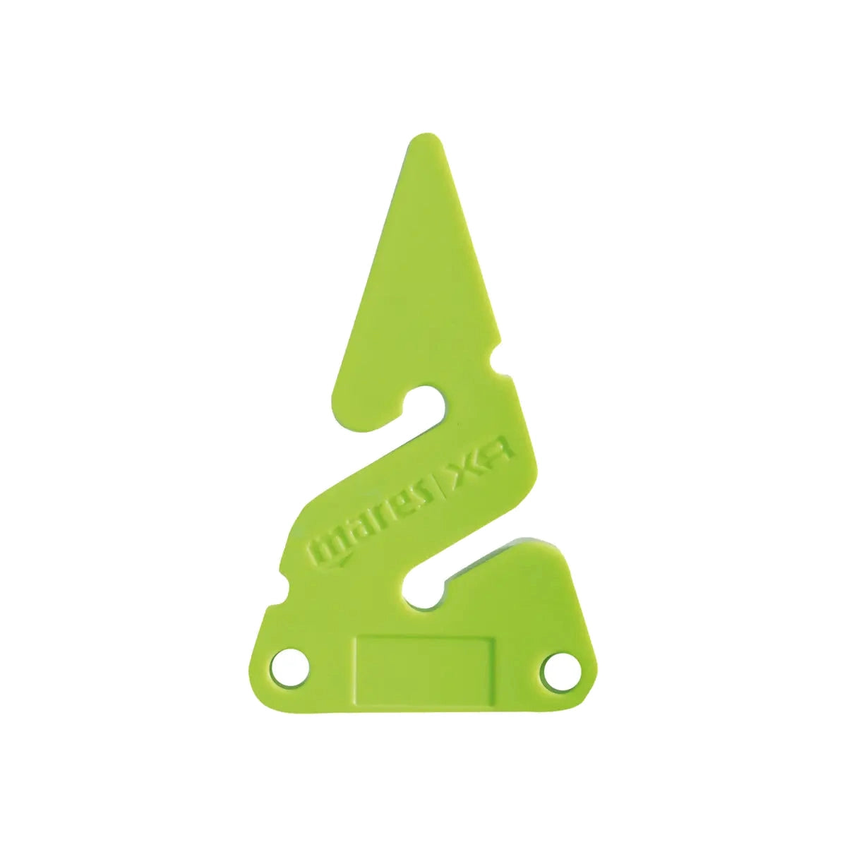 Mares XR cave line arrow in apple green