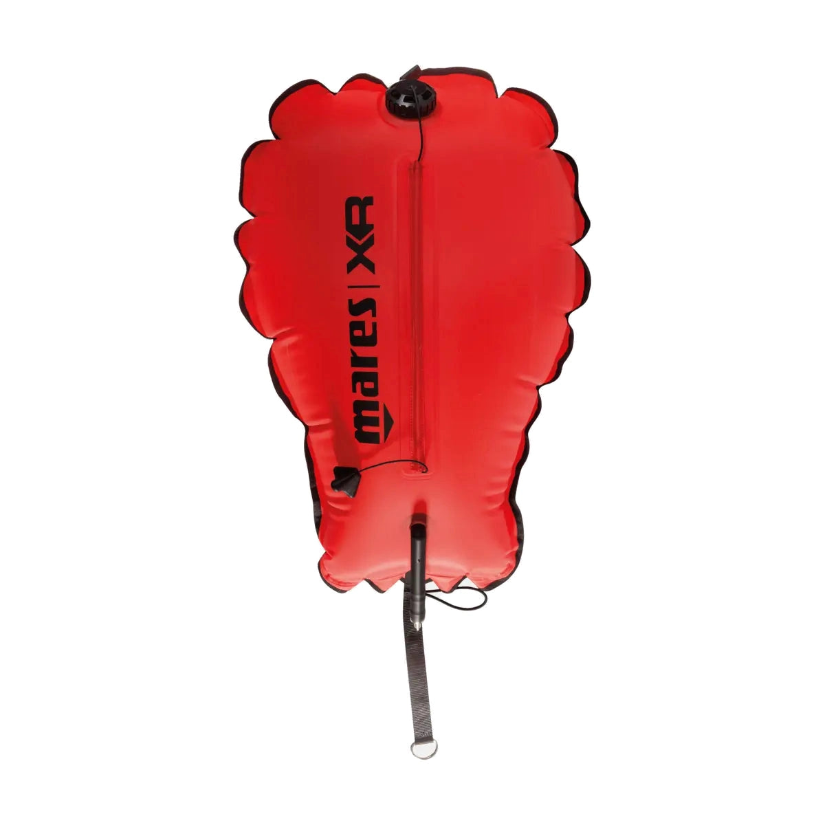 Mares XR lift bag in orange with stainless D-ring and bottom strap