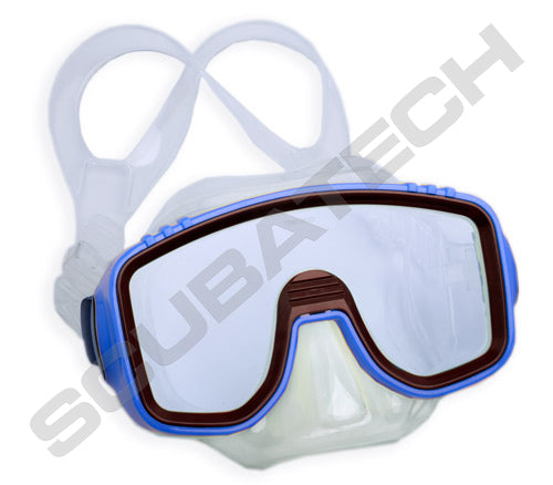 Scubatech Panda children's mask with clear silicone and blue frame