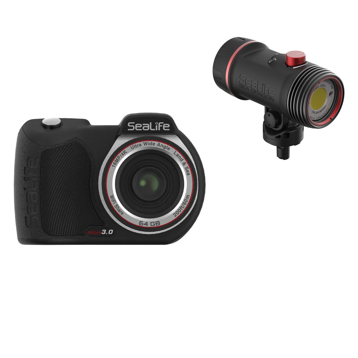 SeaLife Micro 3.0 camera with Sea Dragon 3000F Colour Boost light
