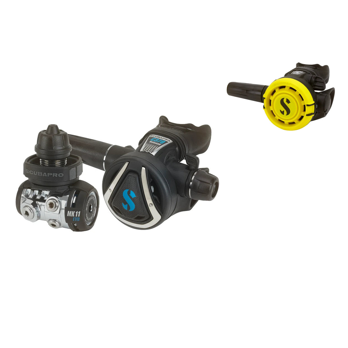 SCUBAPRO MK11 EVO / C370 regulator with yellow R105 octopus