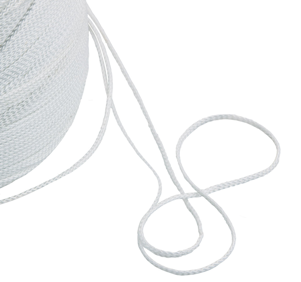Tecline white braided nylon line for reels and spools