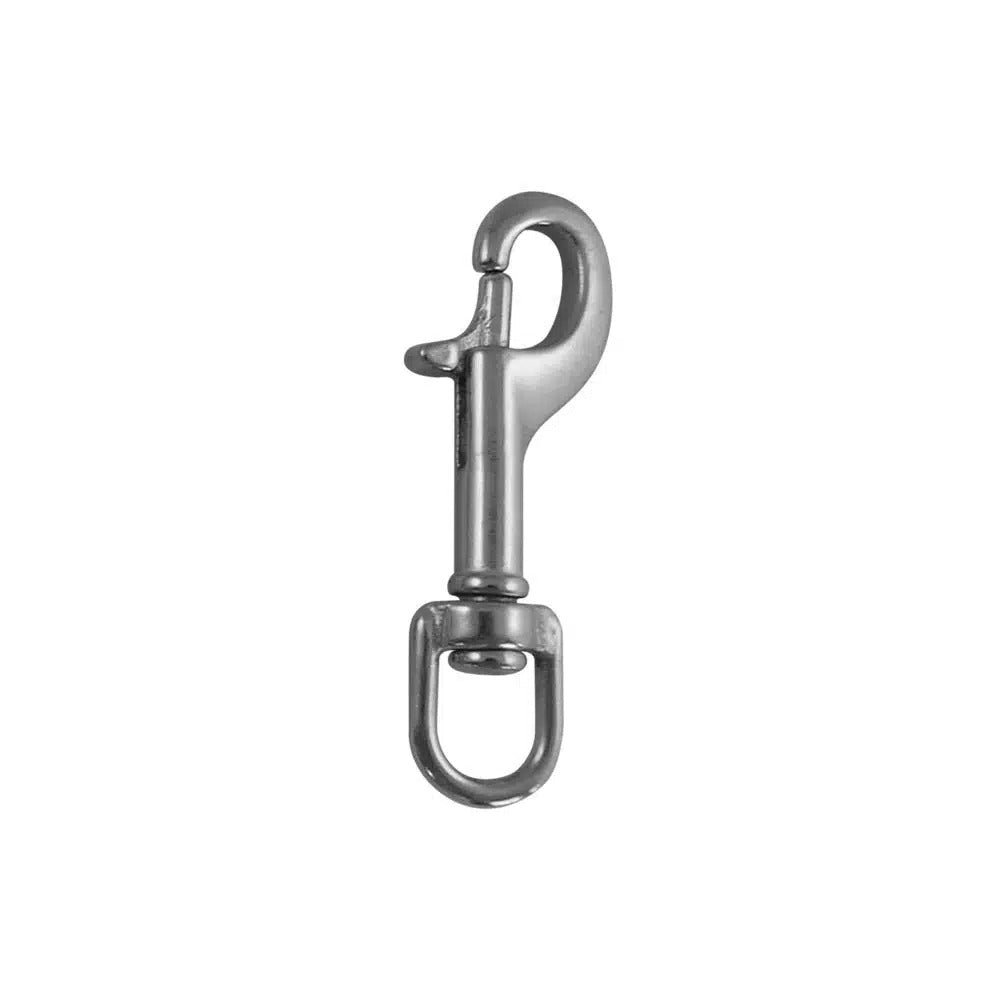 OMS BigGrip Bolt Snap 10 mm with swivel eye, 316 stainless steel