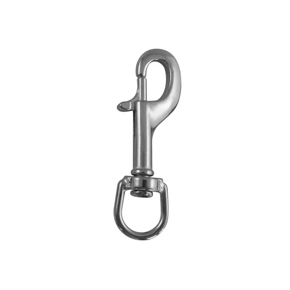 OMS BigGrip Bolt Snap 10 mm with swivel eye, 316 stainless steel
