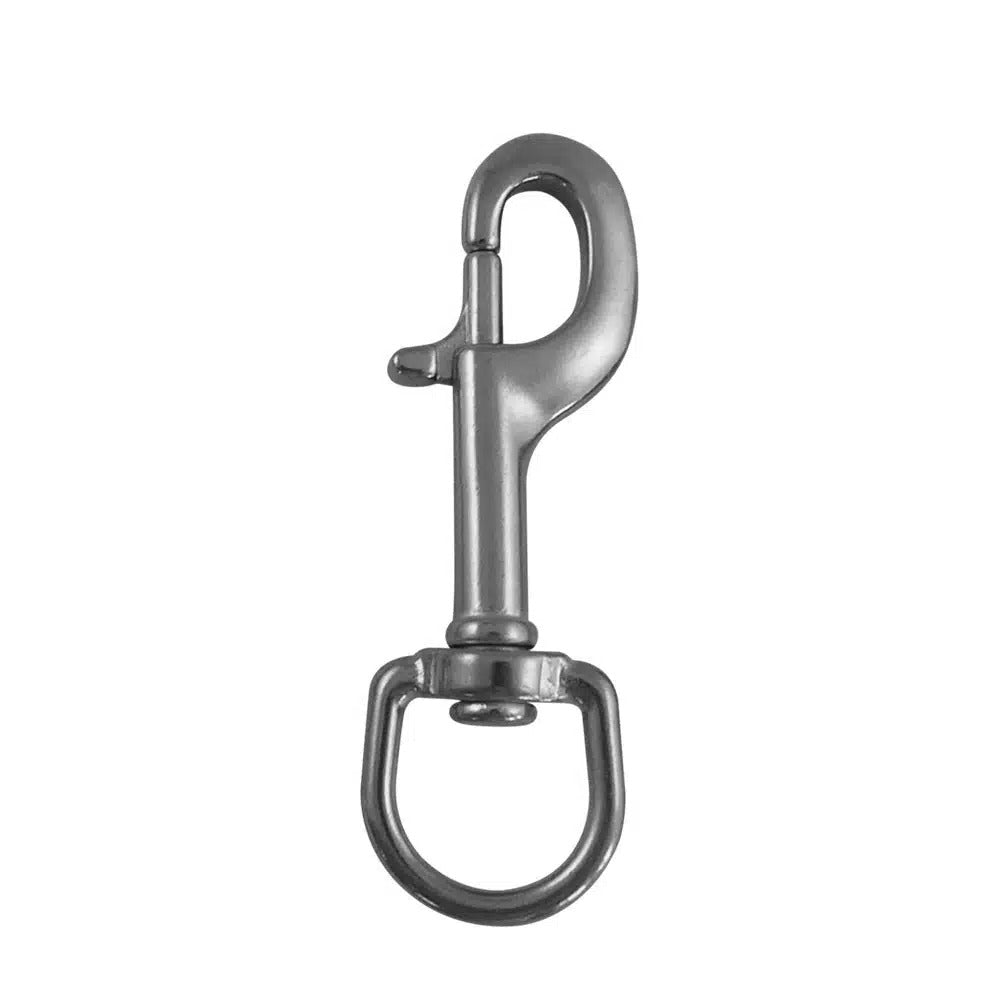 OMS BigGrip Bolt Snap 10 mm with swivel eye, 316 stainless steel