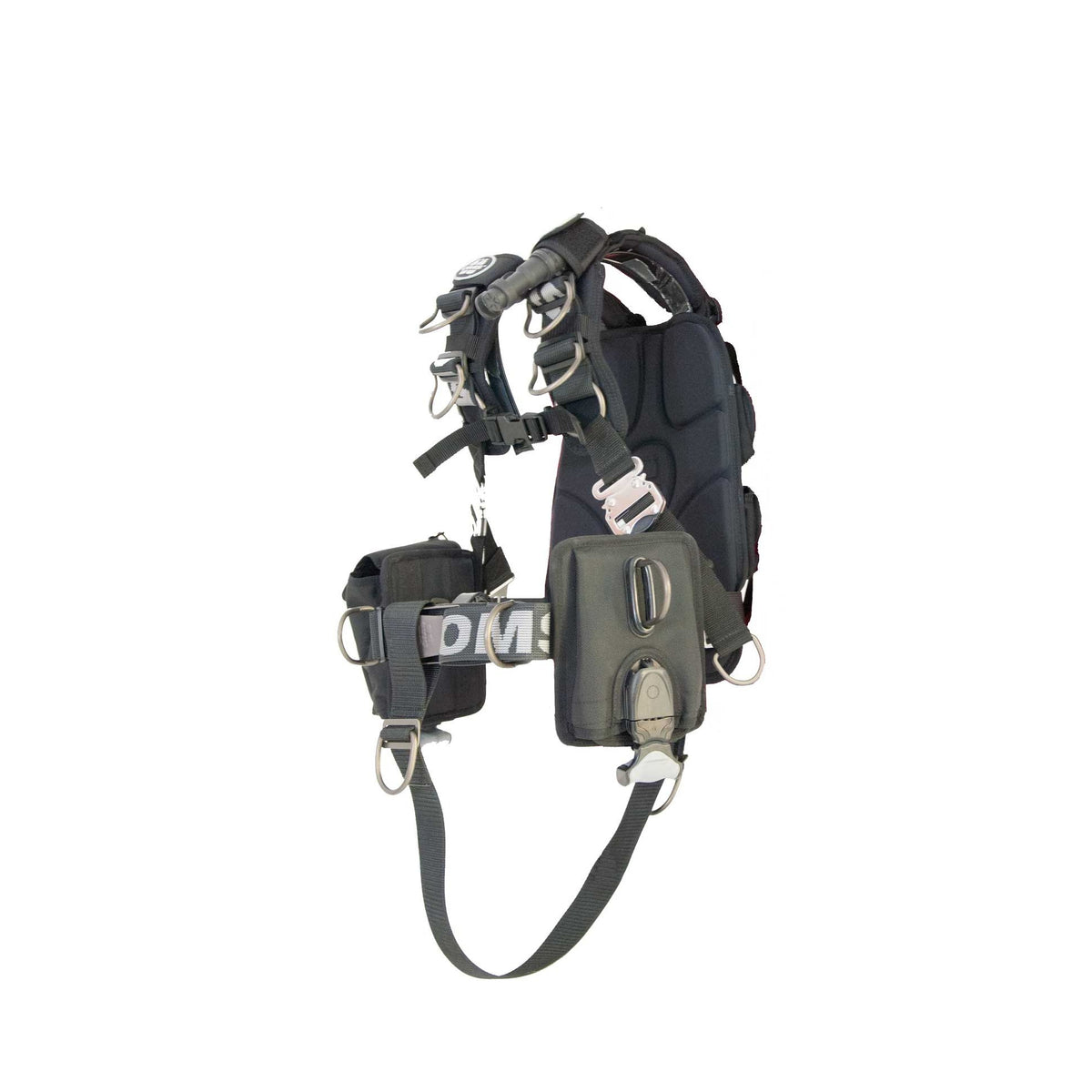 OMS Comfort Harness III Signature System with vertical weight pockets and crotch strap