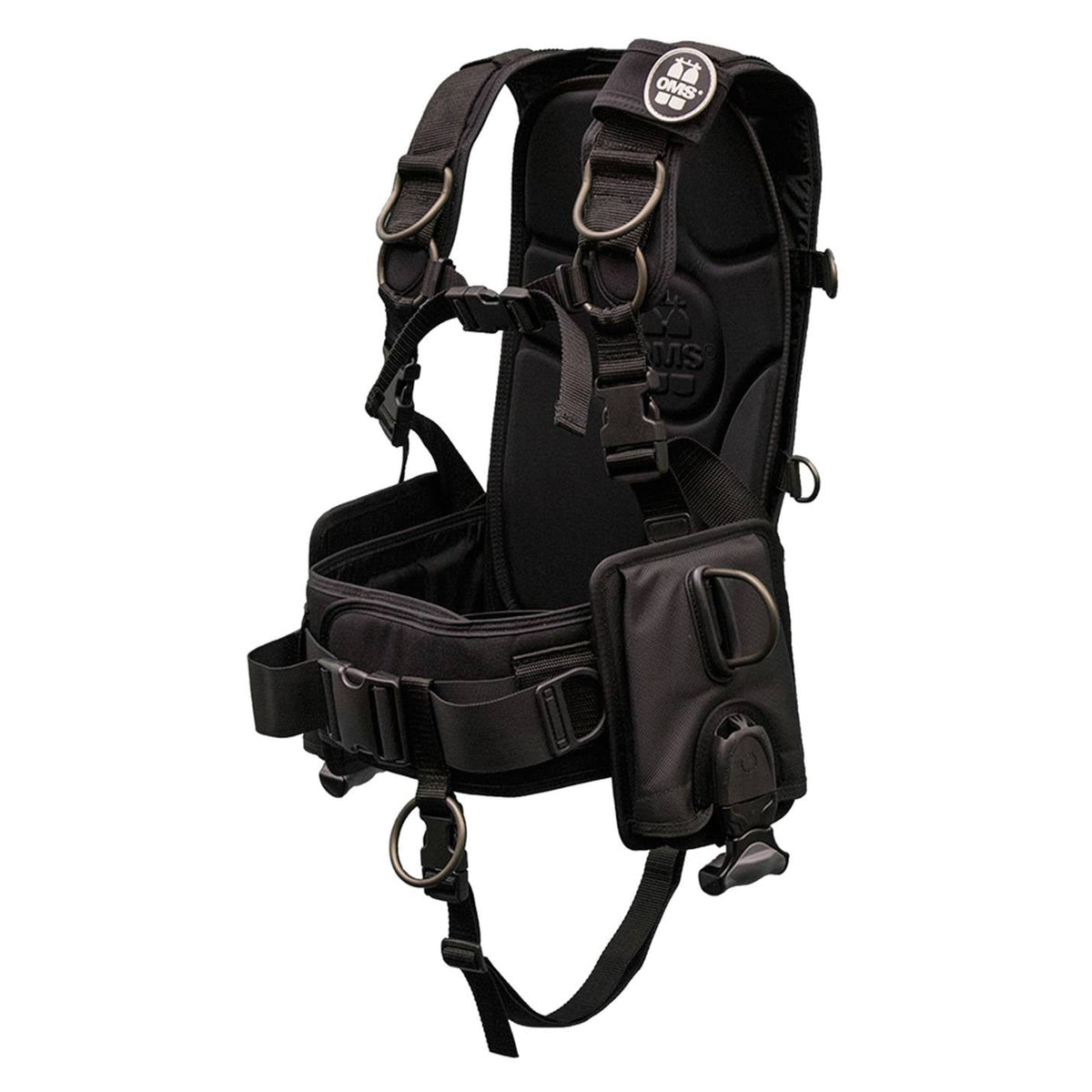 OMS IQ Lite CB backpack with cummerbund and vertical weight pockets