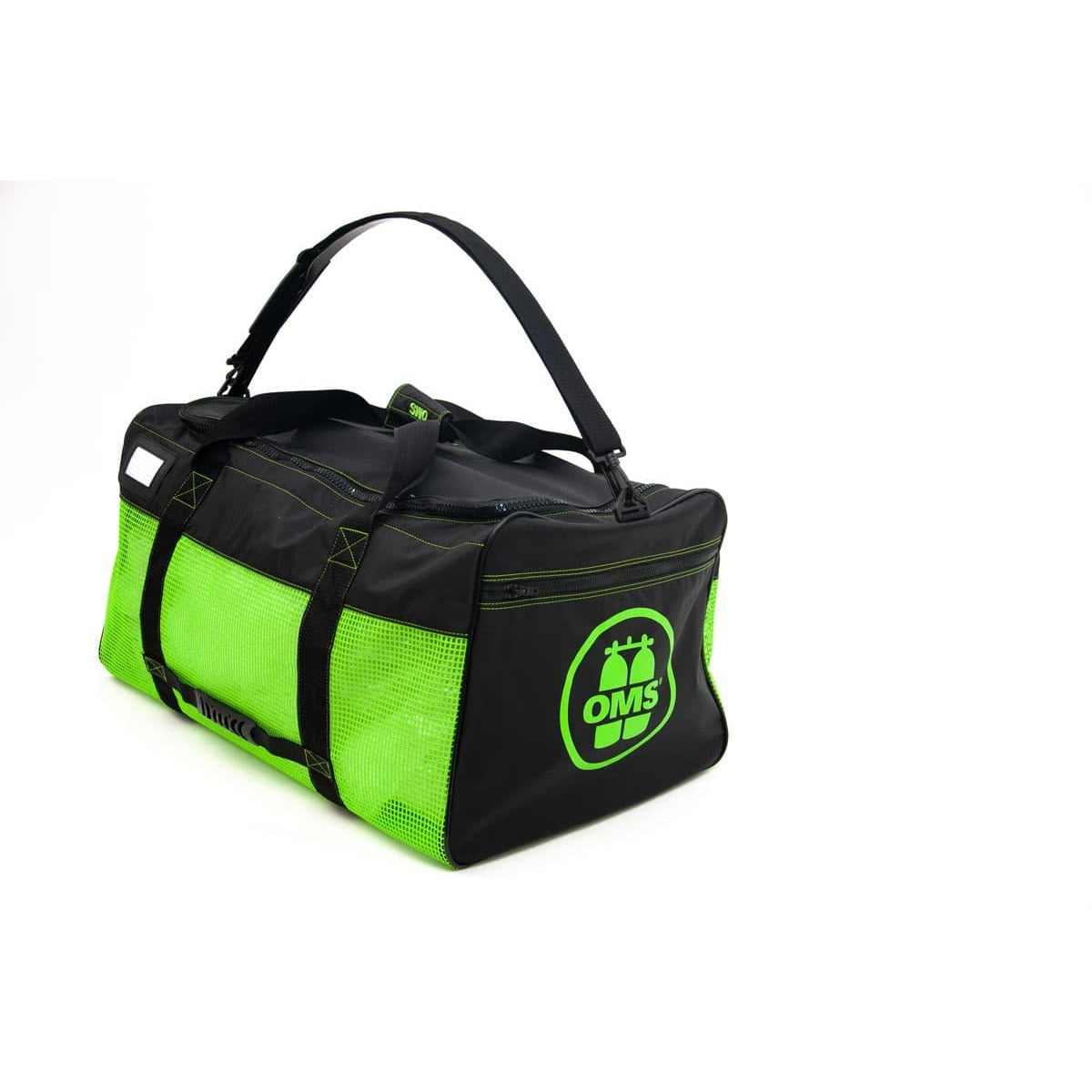 OMS Mesh Bag with Shoulder Strap in lizard green