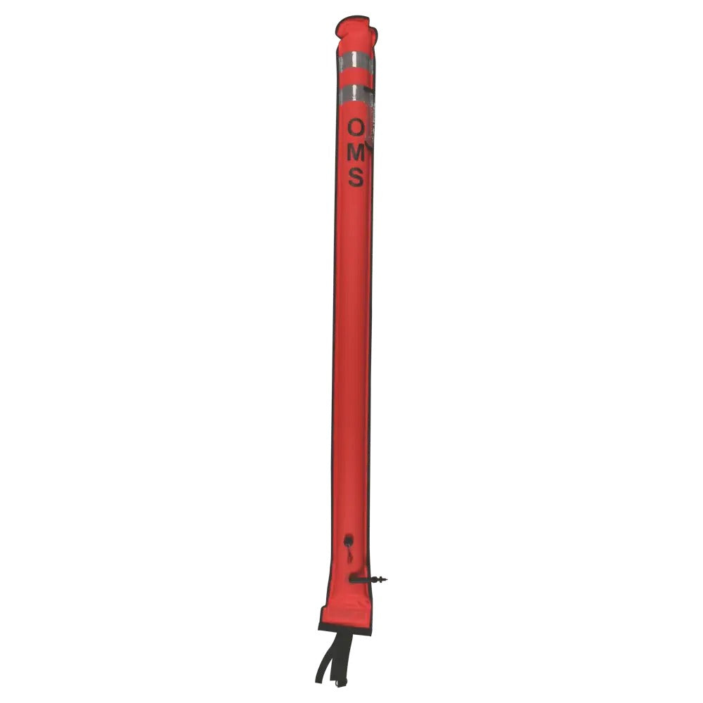 OMS Slim Signal Buoy 1.8 m in orange with reflective bands