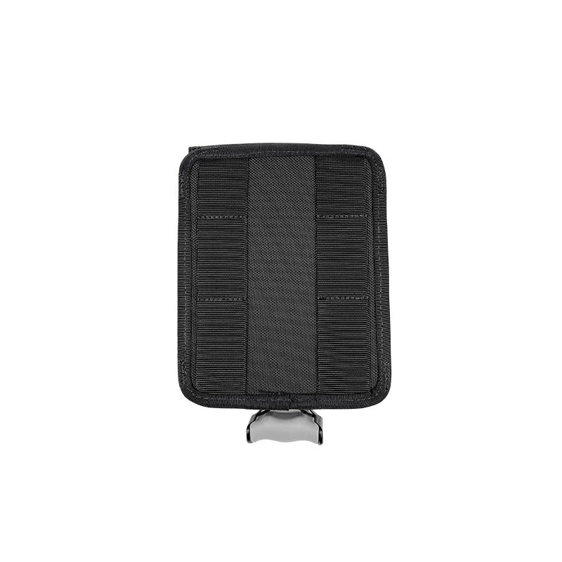 OMS Utility Pocket with Vertical Ballast, front view with zipped utility pocket