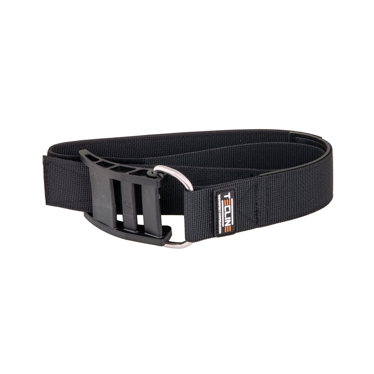 Tecline single tank band with black delrin buckle