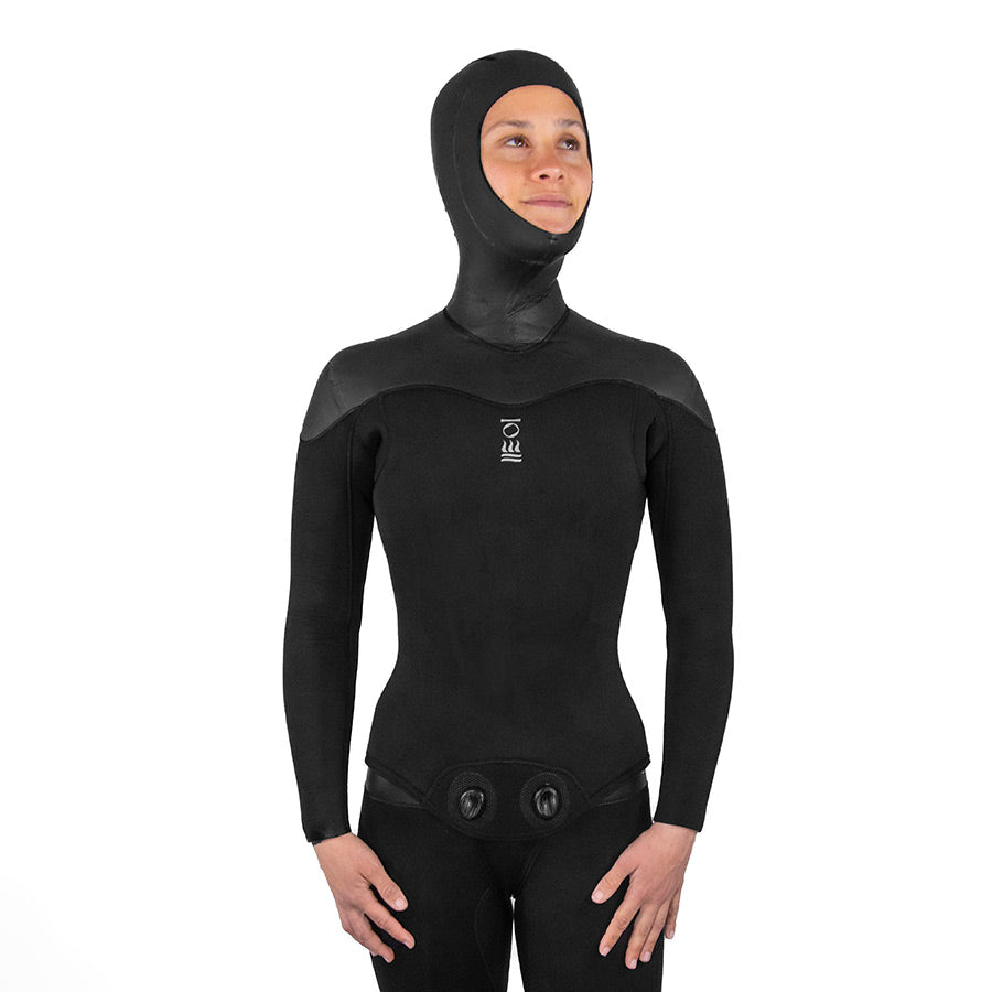 Fourth Element Women's RF2 5/4mm two-piece freediving suit front