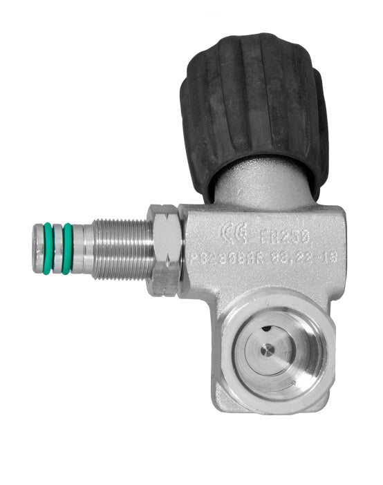 Tecline second outlet for the left expandable valve, with its own black handwheel and o-ringed spigot
