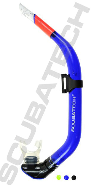 Scubatech SK 04 snorkel with purge valve and dry top in black