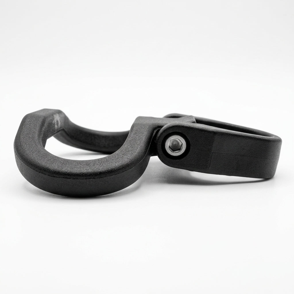 San-O-Sub folding cylinder handle from the side, loop folded down