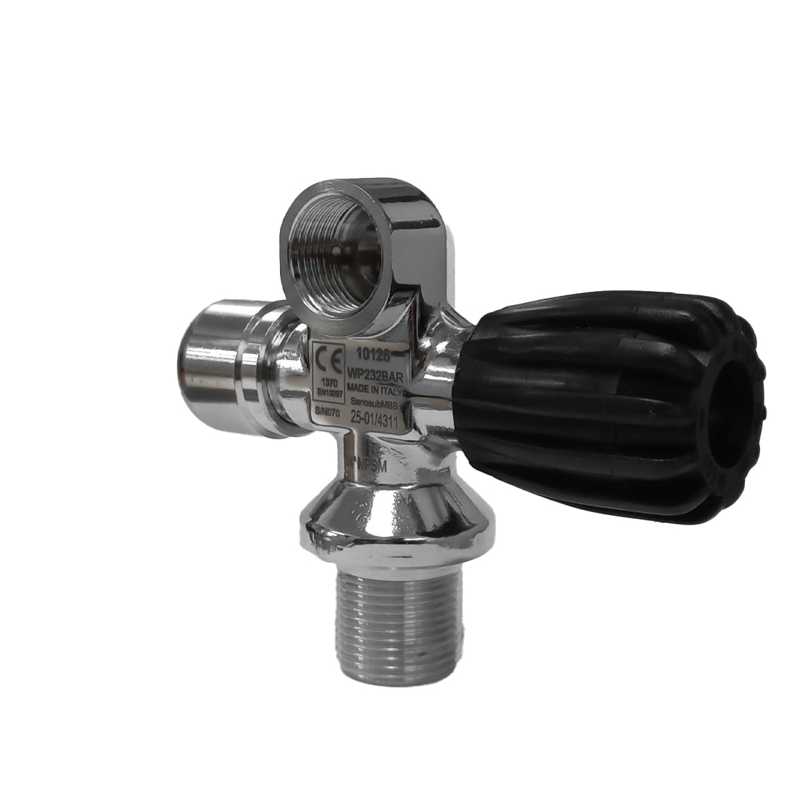San-O-Sub 3/4 NPSM right hand modular valve from the right, handwheel side