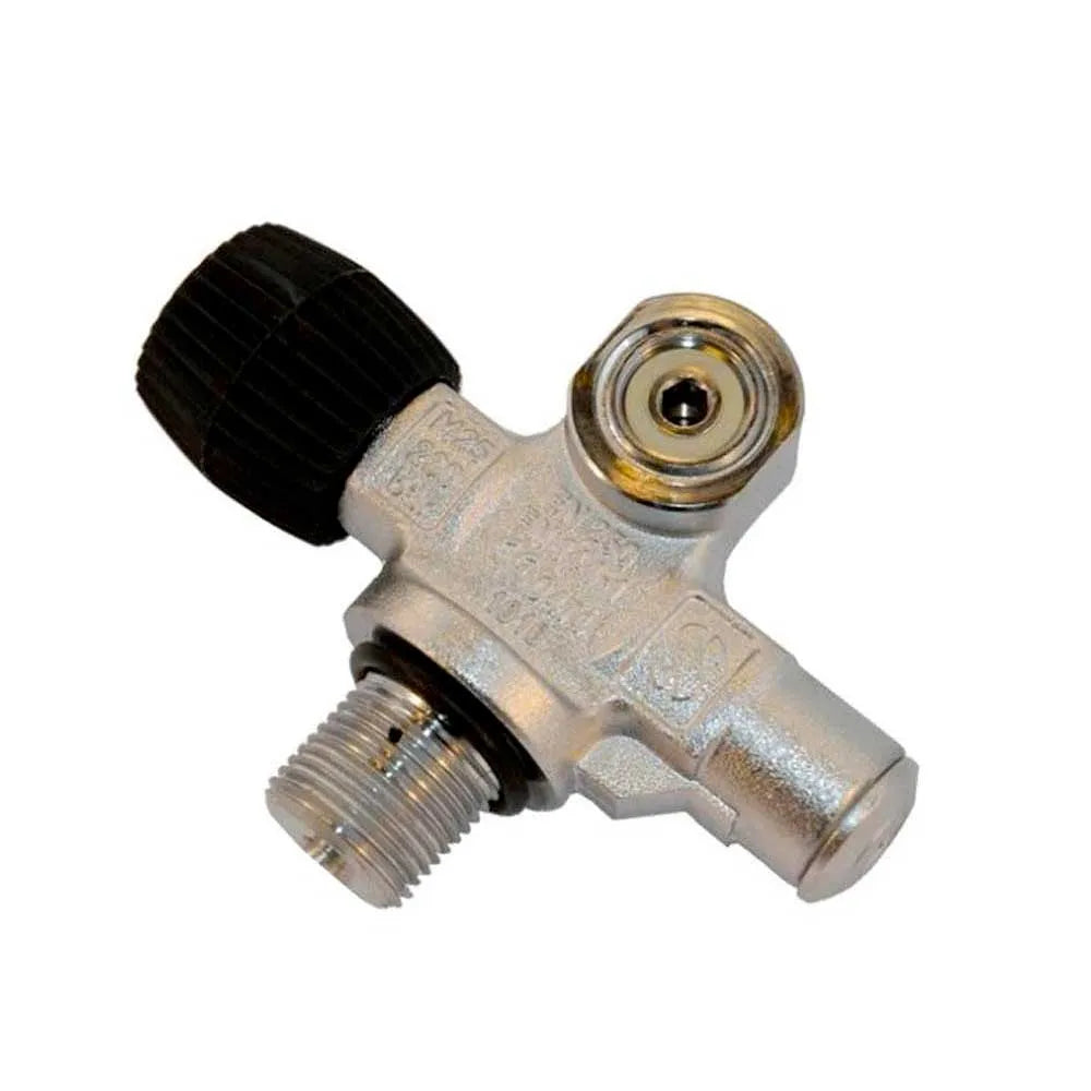 SCUBAPRO M25 tank valve without plug, handwheel on the diver's right