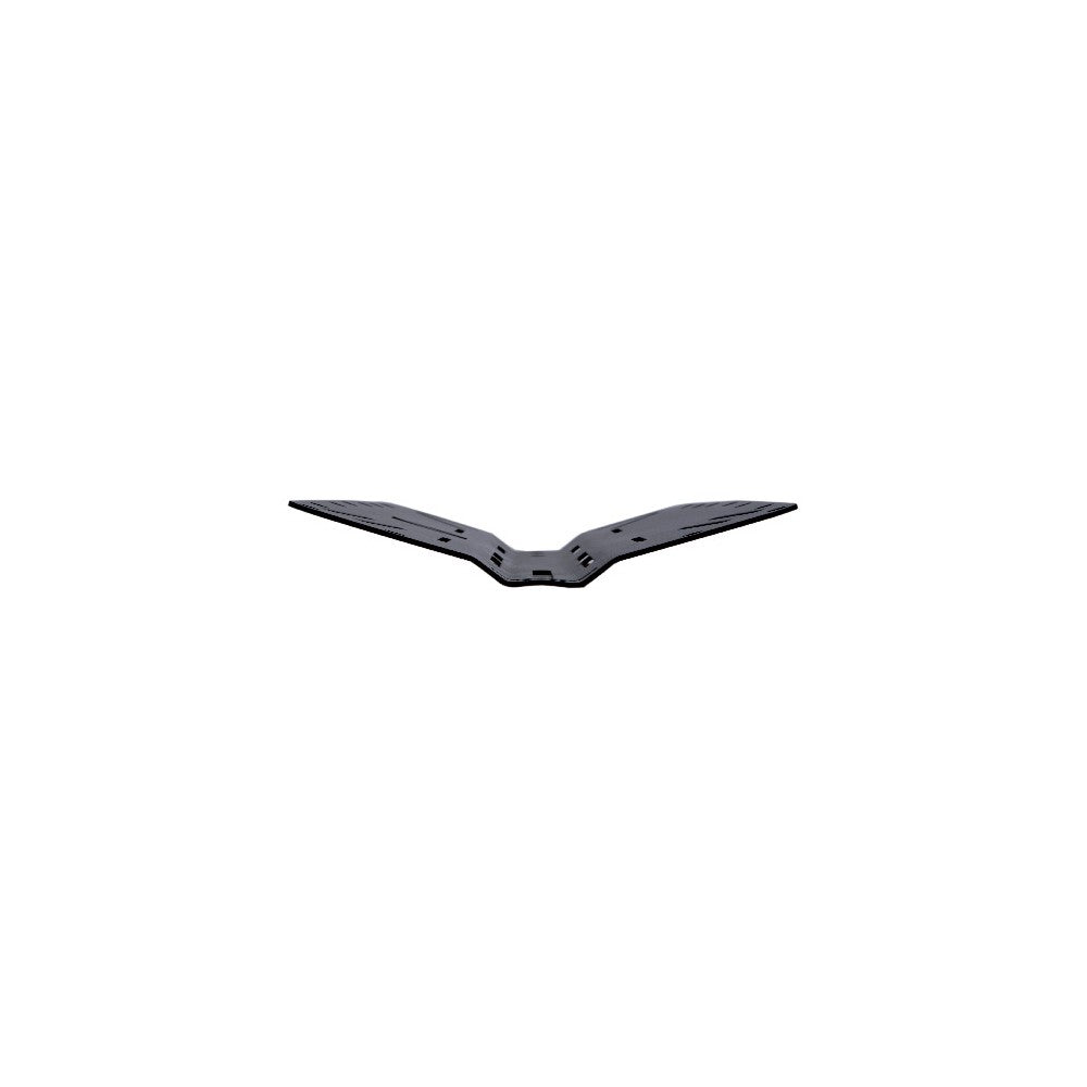 Scubatech aluminium backplate in black, front view