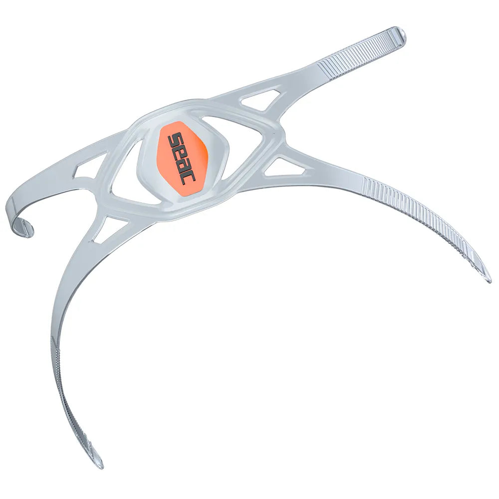 SEAC Libera replacement strap in clear with orange centre badge